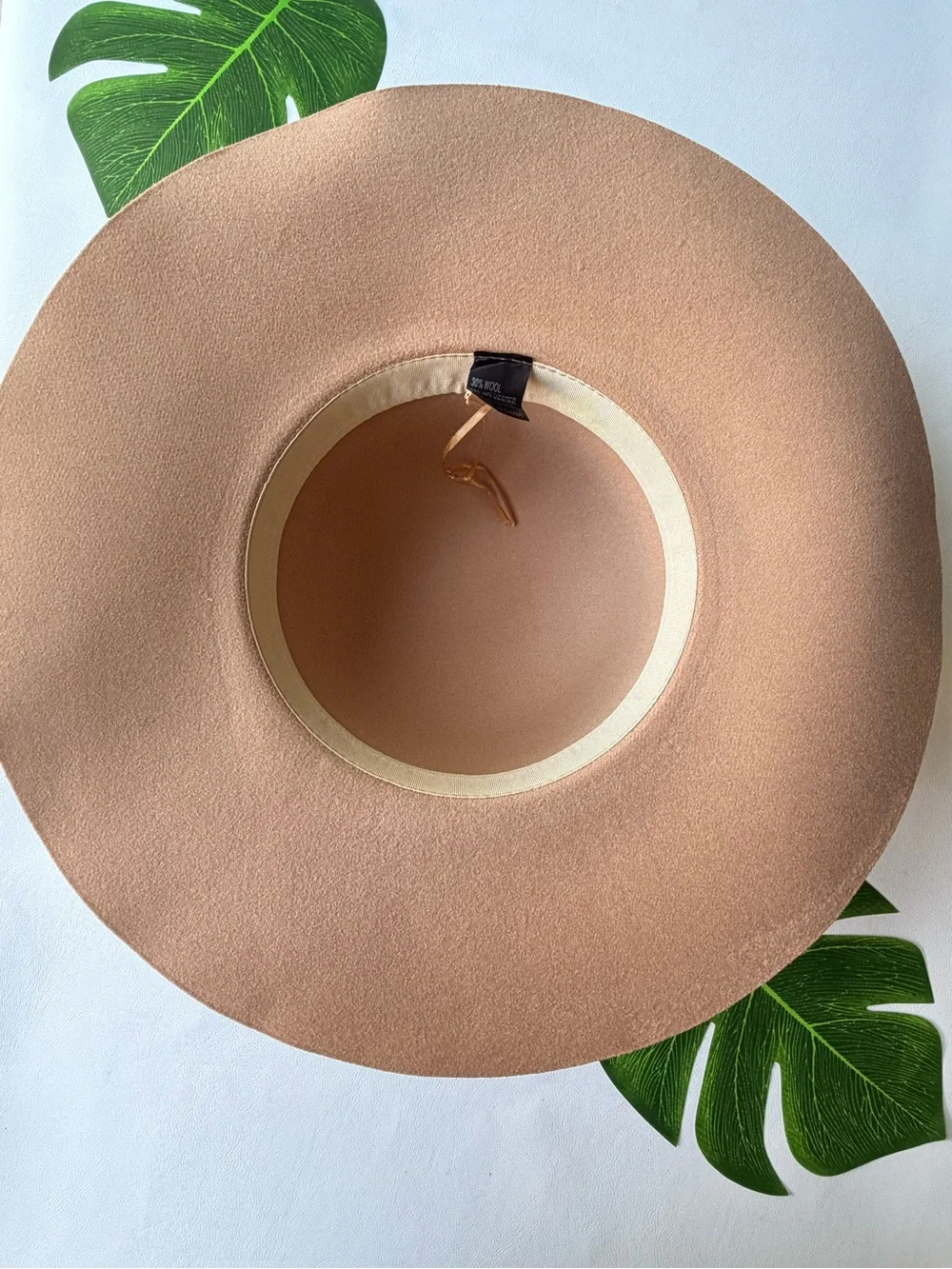 🌻Tan Wool Felt Sun Hat 🌻